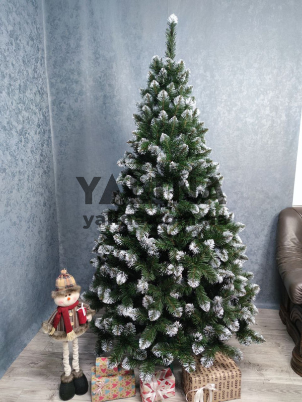 Ялинка штучна Лідія з білими кінчиками 3,00 м.