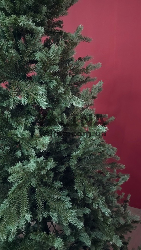 Ялинка штучна лита Скандинавська зелено блакитна 2.5 м